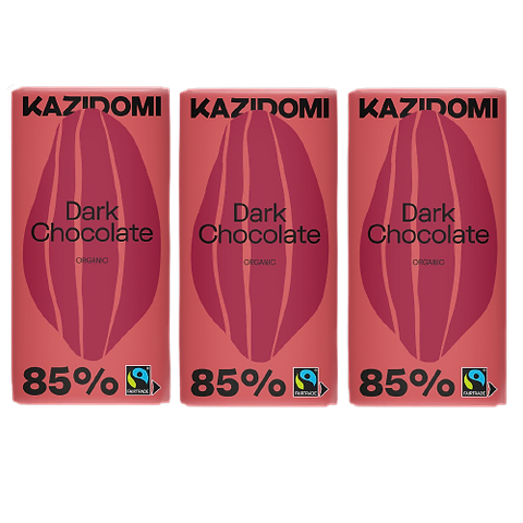 Pack x3 Zwarte Chocolade 85% FairTrade BIO